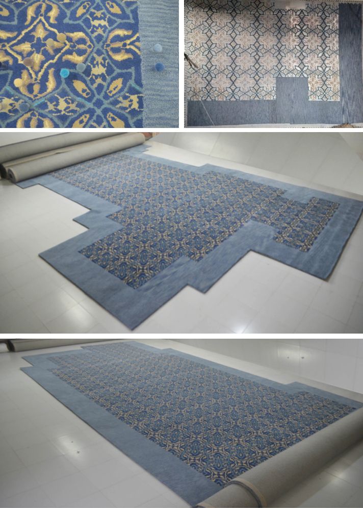 Custom rug manufacturing and finishing