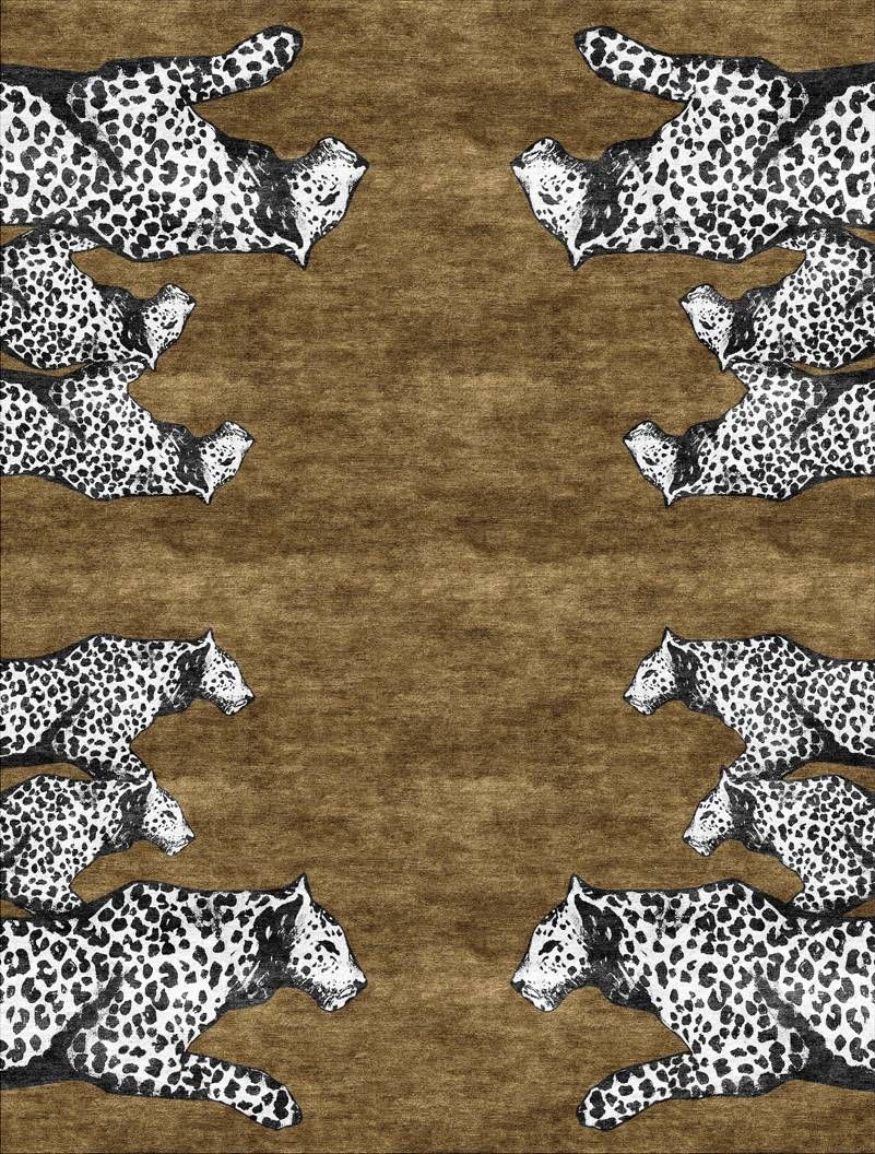 Leopards Gold Rug by Jimmie Martin 