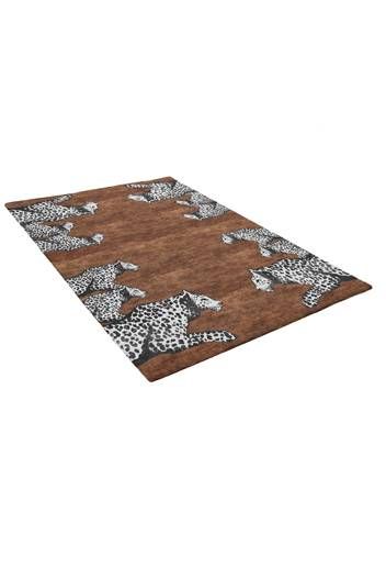 Leopards Bronze Rug by Jimmie Martin